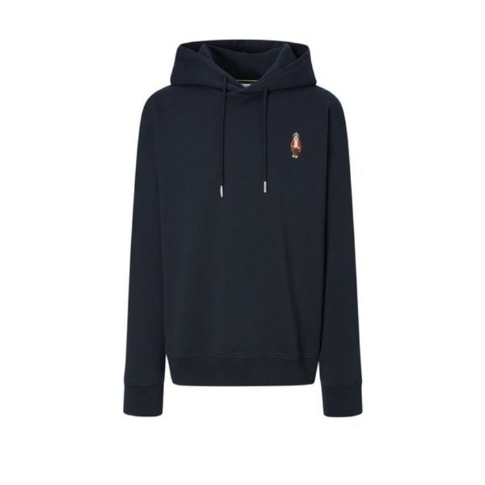 헤지스 25FW 네이비 그래픽 후드 맨투맨티셔츠 HZTS5D751 782834