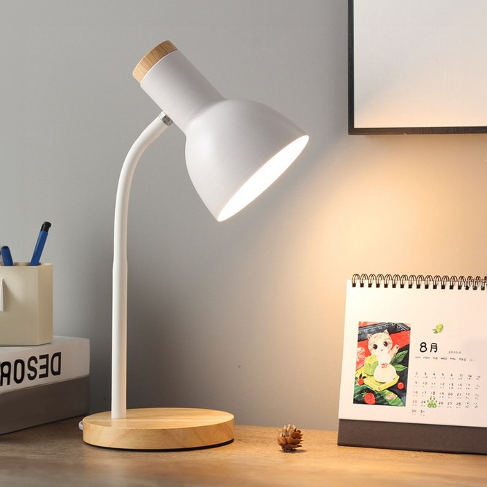 코지무드 우드 LED 책상 스탠드 침실 침대 조명 스탠드