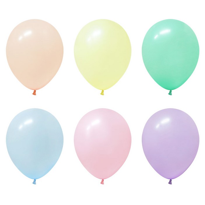 조이텍스 라운드풍선 40cm 마카롱 혼합 30입  전문가용 고무풍선 파티풍선 생일파티 이벤트풍선, 1개