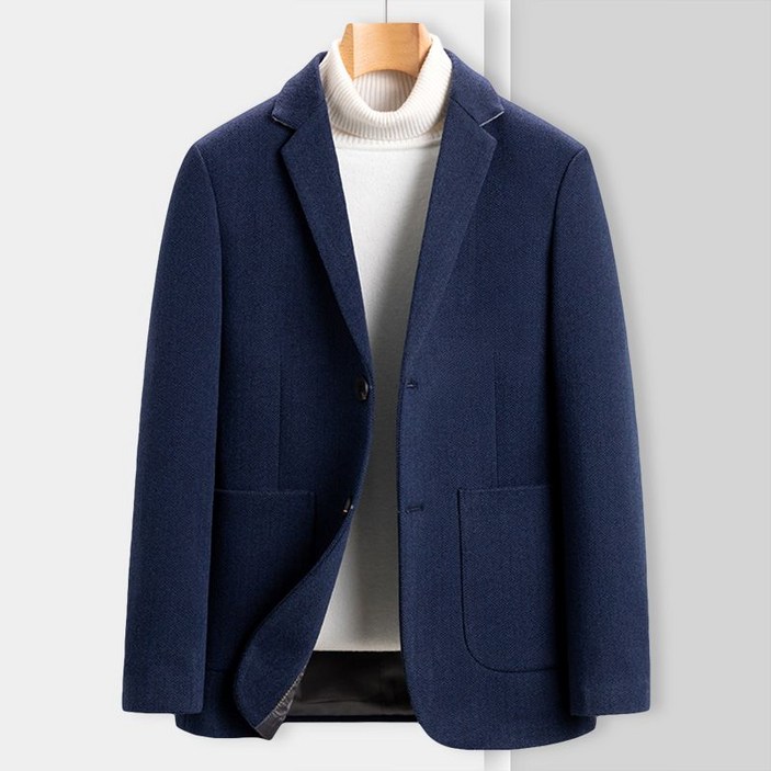 휠렉스 남성 비즈니스 심플 네크라인 모직 정장 자켓 Y444