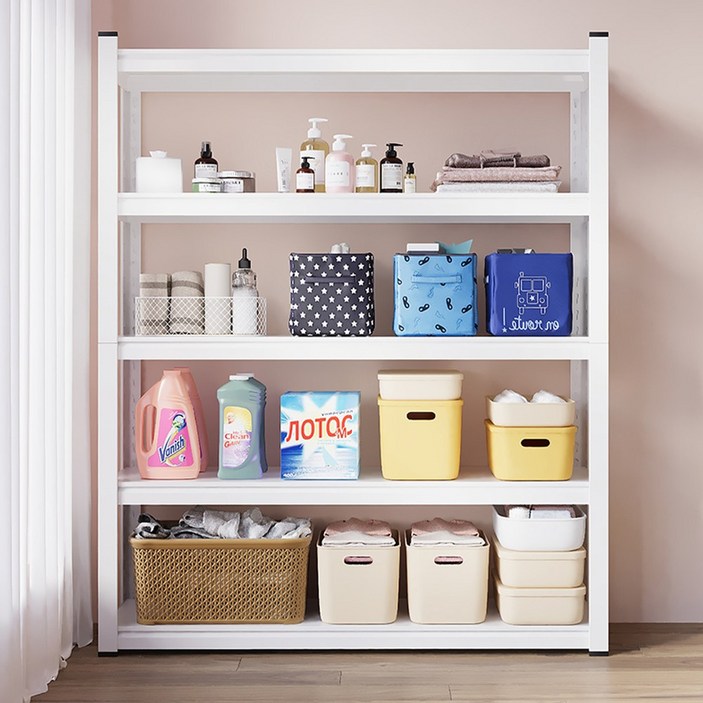 Kleeno 철제 다층무 볼트 조립식 3456 단 앵글 선반 다목적 경량랙 베란다 선반