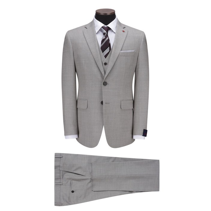 코오롱패션 코오롱 브렌우드 울 폴리 스판 봄가을 간절기 무지 연베이지 슬림핏 정장 세트무료배송