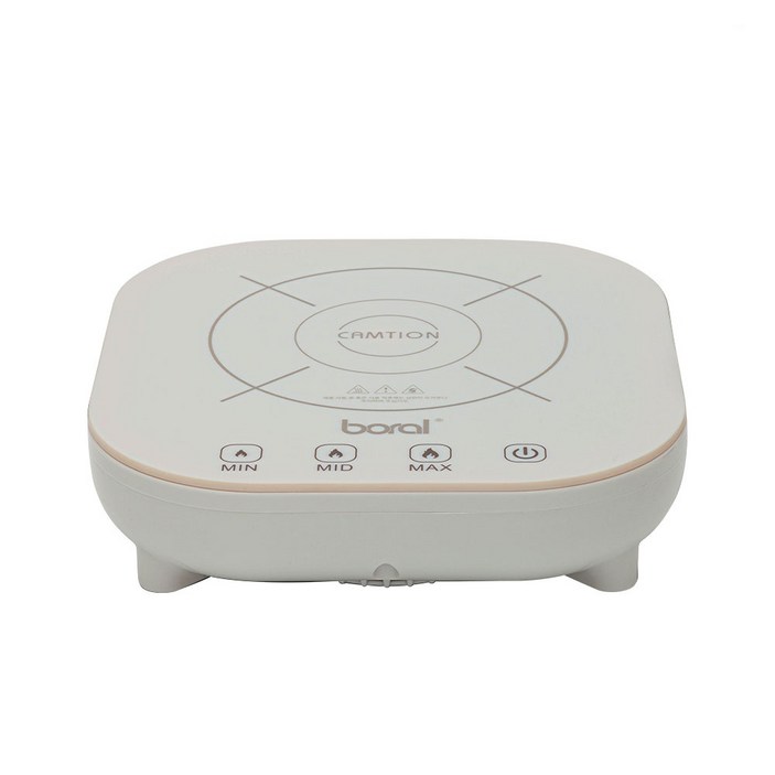 보랄 미니 1구 인덕션 전기레인지 화이트 프리스탠딩 터치 3단 조절, 프리스탠딩, 보랄 미니 인덕션