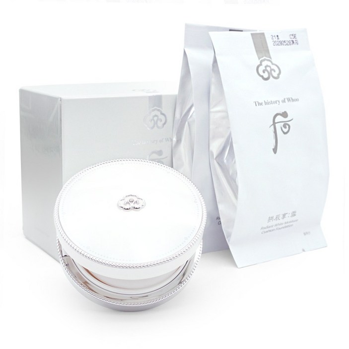 더 후 공진향설 미백 수분광 쿠션 세트, 신형 본품리필리필, 21호, 1세트