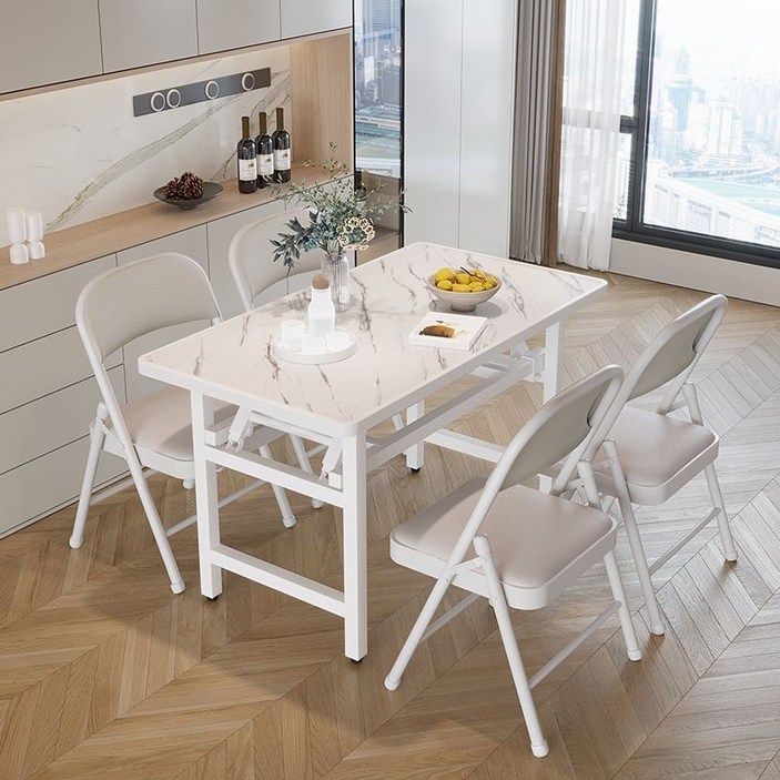 TaiStar철제 접이식 책상 놀이 책상 컴퓨터 책상 다용도 접이식 테이블식탁T856-033