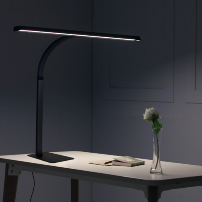 led 모니터 조명 책상 학습용 수험생 와이드 스탠드 독서등 전등 스마트 5단계, LED스탠드 800B / 블랙