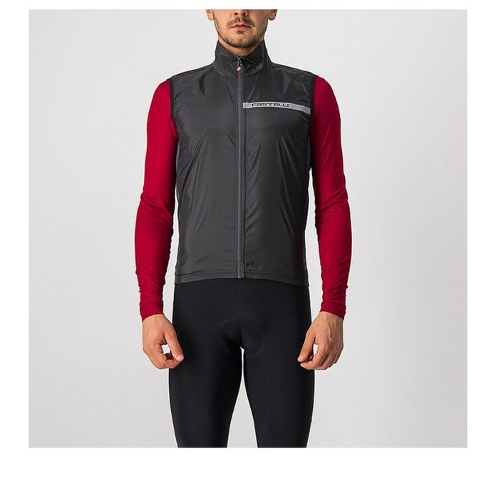 Castelli 스쿼드라 스트레치 베스트, 라이트블랙