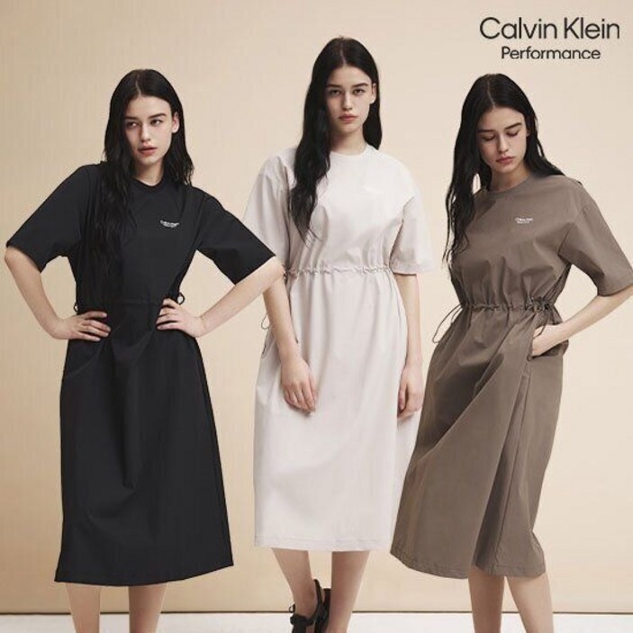 (매장)캘빈클라인 퍼포먼스 캘빈클라인퍼포먼스 25SS 썸머 나일론스판 원피스 1종 110187