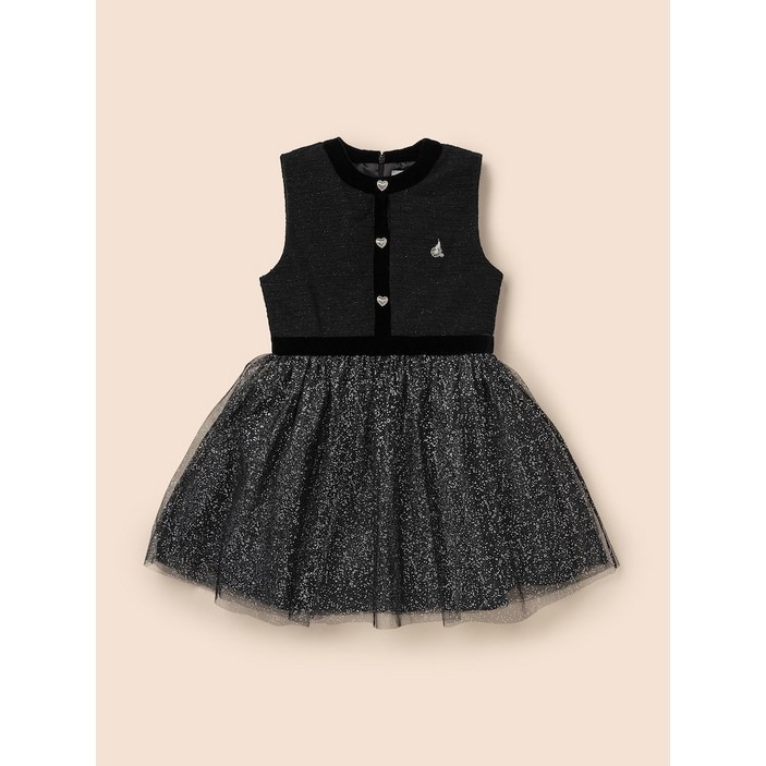 빈폴 BEANPOLE 25FW 시즌오프 30% 러블리 빙키 걸즈 홀리데이 베스트형 샤 원피스 - 블랙 (BI