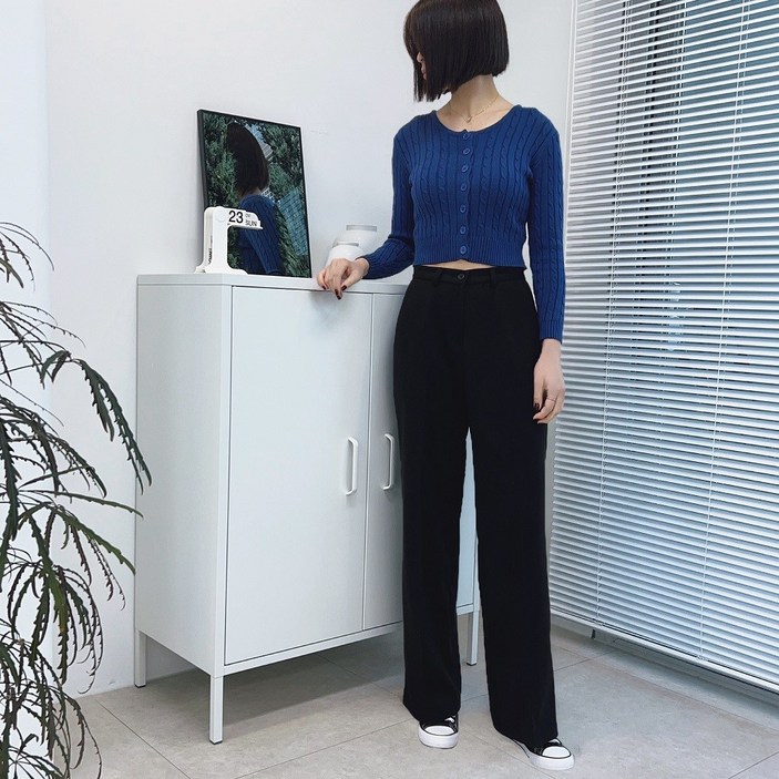 국산 숏 롱 겨울 바지 여성 기모 바지 와이드 팬츠 겨울 기모 슬랙스