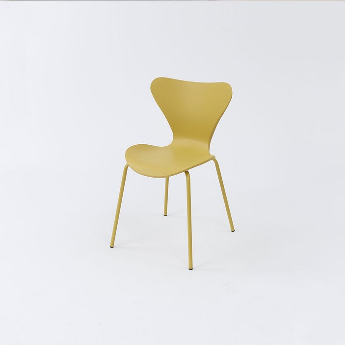 가구앤하우스 줄리엣 플라스틱 디자인 업소용 카페 식당 식탁 의자 8colours, 옐로우, 1개