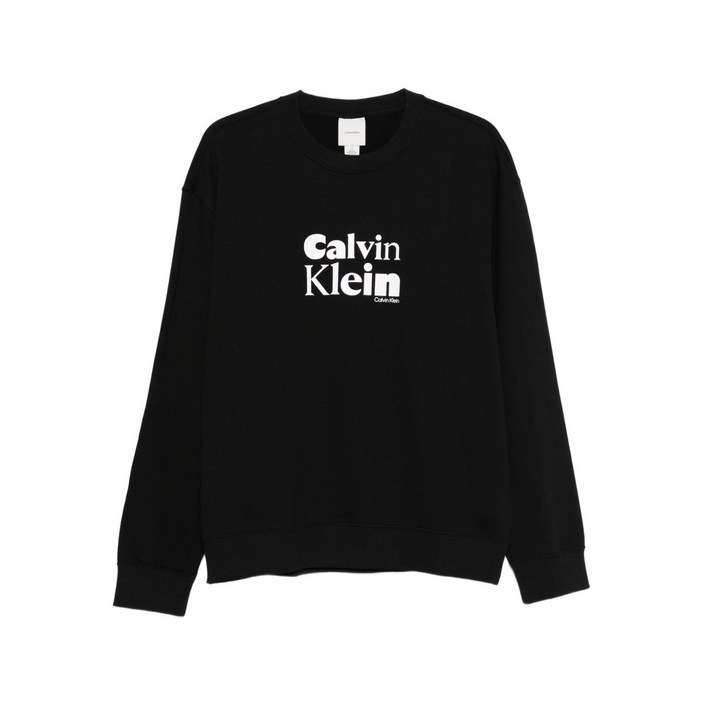 캘빈클라인 로고 프린트 크루 넥 스웨트셔츠