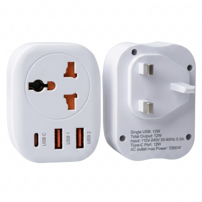 라이프업 홍콩 싱가포르 영국 마카오 해외여행 스마트 멀티 어댑터  C타입 충전 한국 변환 아답터