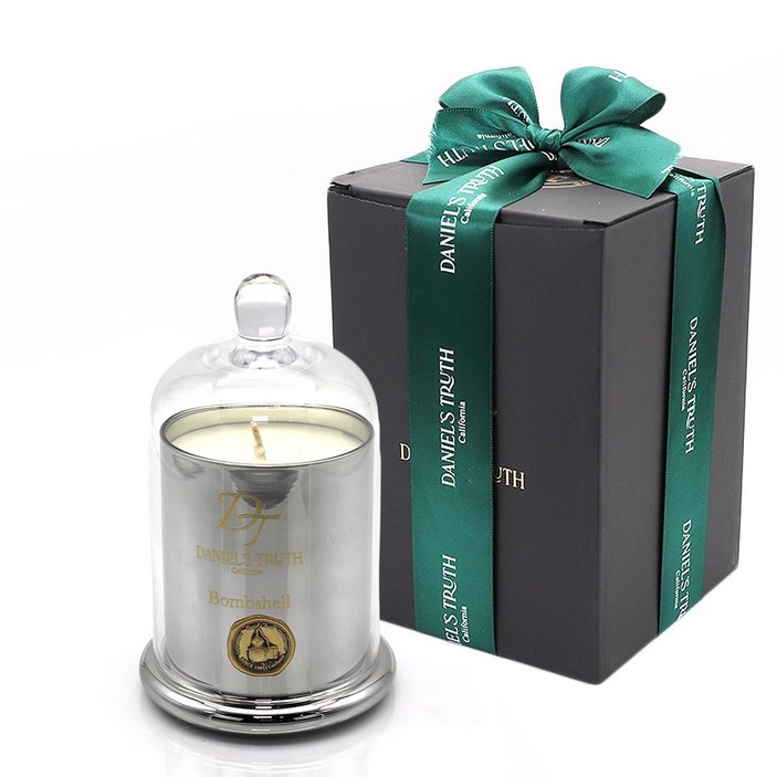 [정식 한글라벨 백화점제품] 다니엘트루스 돔 캔들11oz 오브제 향초, 쇼핑백동봉, 1개, 318g, 밤쉘