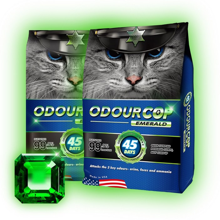 오더캅 언씬티드 에메랄드 멀티캣 무향 9.5kg x2개세트1box