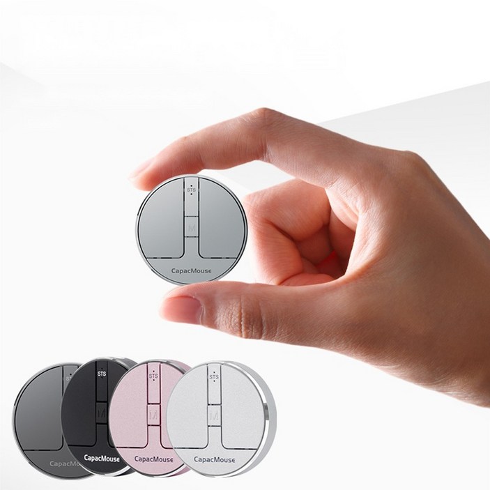 HUKE 초미니 휴대용 노트북 마우스 무선 블루투스 블랙 2.4G무선