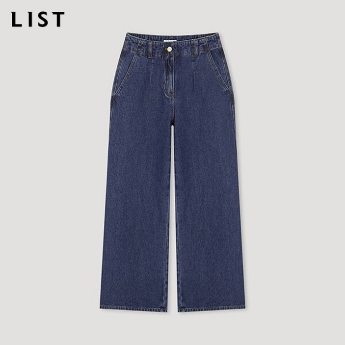 리스트LIST 캐주얼 와이드 데님 팬츠TSMSLN82060BL 리스트LIST 캐주얼 와이드 데님 팬츠TSMSLN82060BL