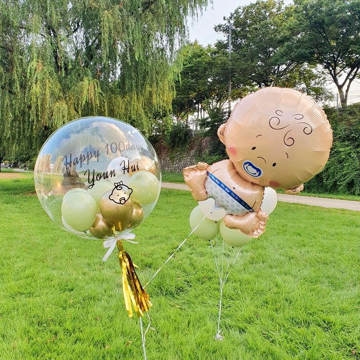 [헬륨완제품] 은박 숫자 공룡 캐릭터 풍선 생일 결혼 프로포즈 기념일 할로윈 크리스마스 이벤트 파티풍선