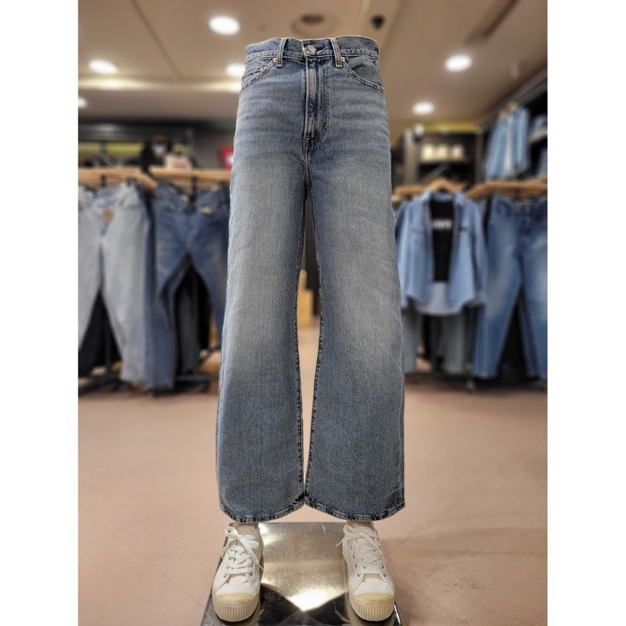 리바이스 여성 립케이지 와이드 레그 청바지 A60810022