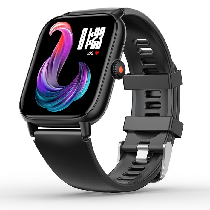 와피크 블루투스 통화 스마트워치 Z8 고화질 1.91인치, 블랙, 4.8cm, GPS + 블루투스