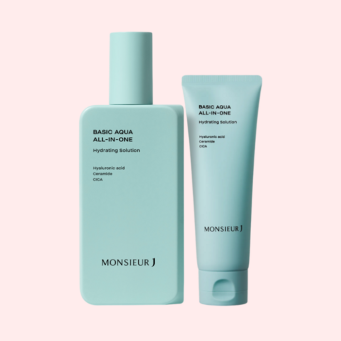 [무슈제이 본사] 뮤슈제이 베이직 아쿠아 수분 진정 올인원 200ml+120ml