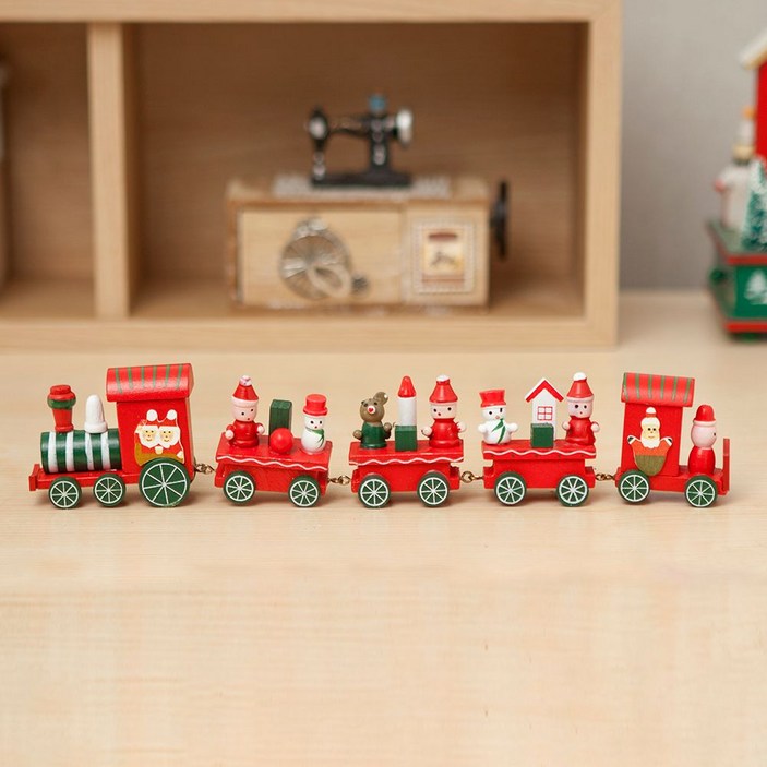 기차오너먼트 꼬마 원목 크리스마스장식소품 성탄  519920P 1EA1개