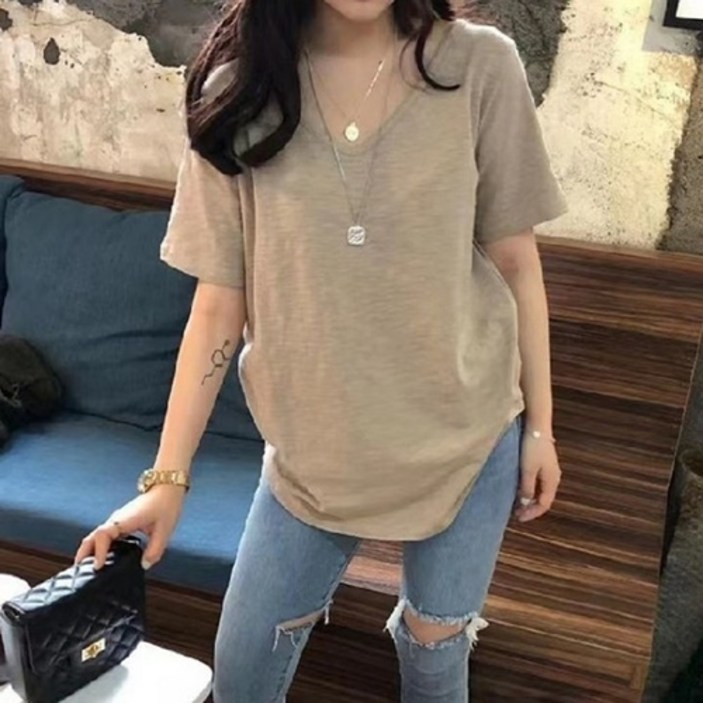 라임브릿지 11 슬라브 유 브이넥 반팔 티셔츠 라임브릿지 11 슬라브 유 브이넥 반팔 티셔츠