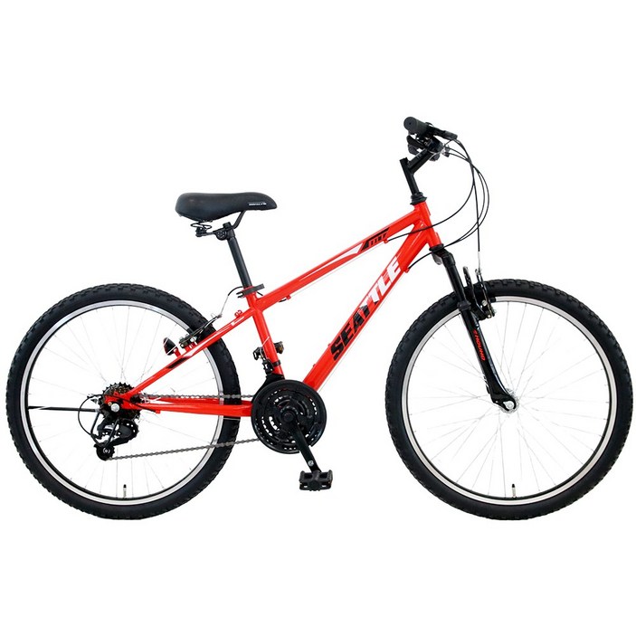 [삼천리자전거/하운드] 시애틀MT 20인치 주니어 자전거 7세 이상부터 기어 21단 115cm부터 두발 자전거, 미조립박스, 레드 5967143387