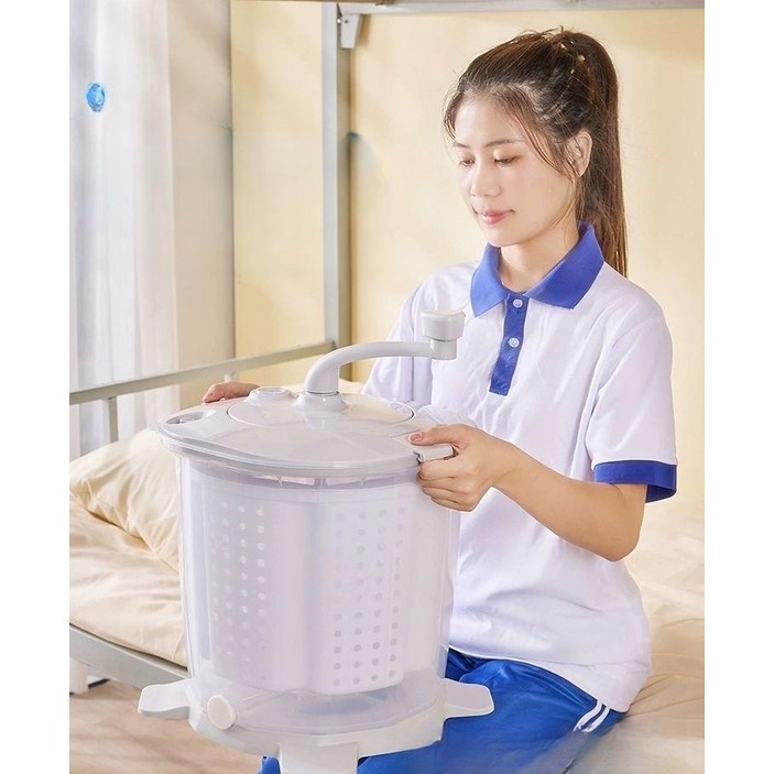 수동탈수기 손잡이 돌리는 탈수통 기숙사 양말 속옷 기본형