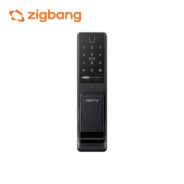 직방 보안강화 지문 푸시풀 디지털 손잡이 있음 도어락 SHP-DP940