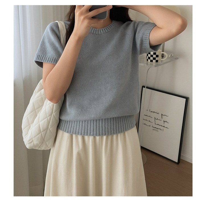 쥬크니트 니트 그레이 옐로우 아이보리 블랙 여성 예쁜