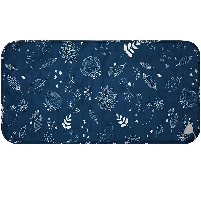 한일상사 정원 양면 전기방석, 네이비, 2인용(44 x 87 cm)