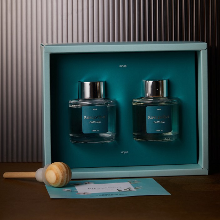 리플센트 차량용 방향제 디퓨저 50ML+50ML 패키지 박스세트, 2개, 조** TYPE 블랙베리앤베이