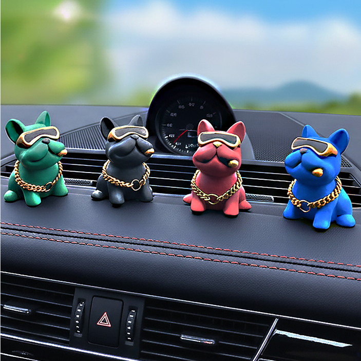 윅스라이더 선물용 강아지 악세사리 인테리어 피규어 4종세트