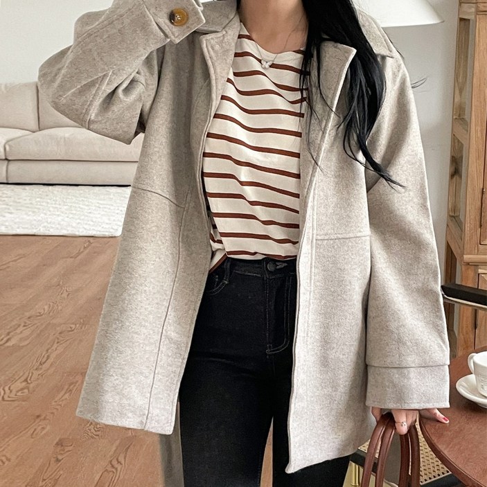 디아미뇽 에러 원버튼 하프 코트