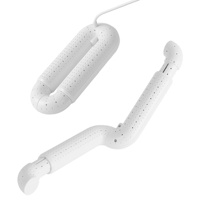 오든오 특허 받은 각도조절 길이확장 신발건조기 휴대용 구두 운동화 안전화 살균기 세라믹히팅 UV C 살균, 화이트