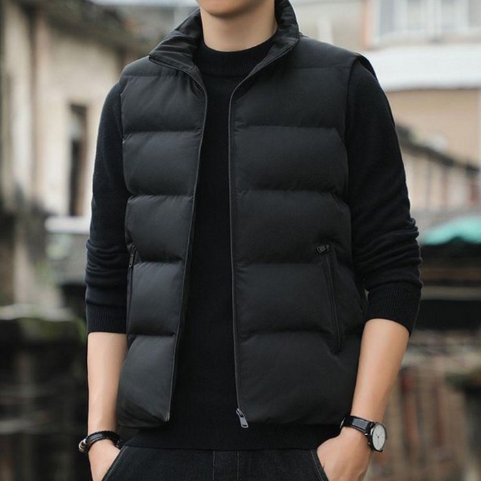 비안 남성 데일리 써멀 패딩조끼