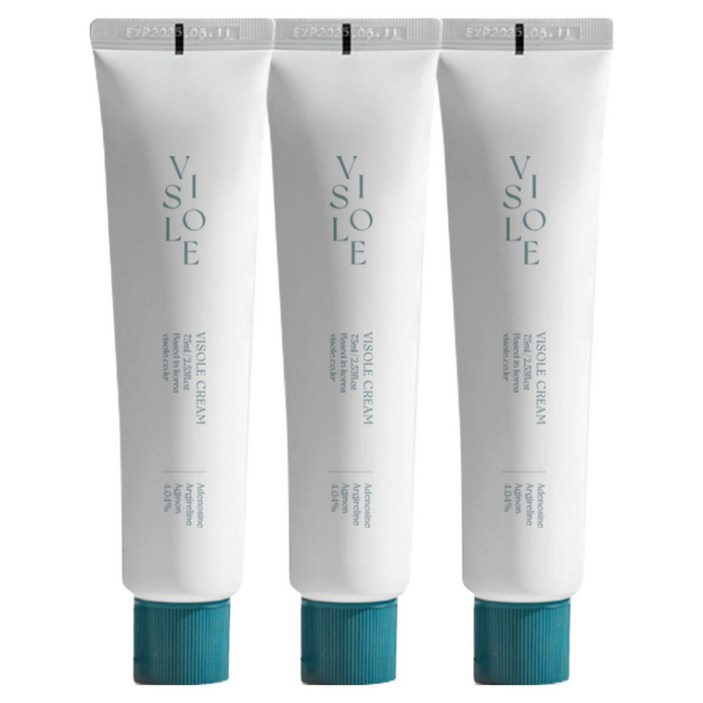 비쏠르 동안크림 팔자 눈가 목 주름 영양 탄력 리프팅, 75ml, 3개
