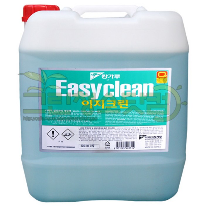 이지크린18.75L 건물바닥세척제 살균 소독 악취제거 화장실 청소약품 다목적일상관리 세정제 바닥표면 흙먼지오염 기름때제거제 청소세제, 1개, 18.75ml