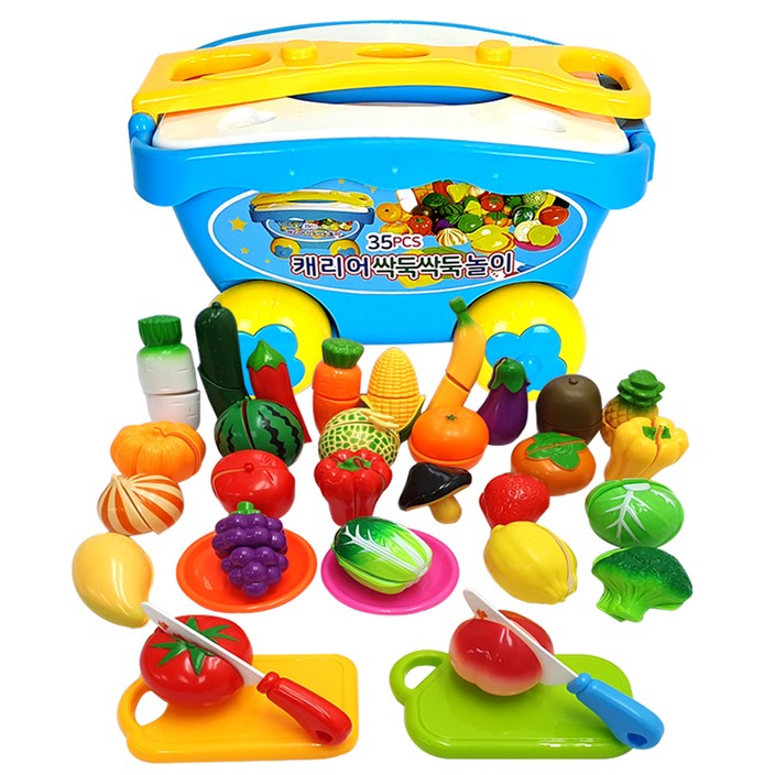 예샘 캐리어 싹둑싹둑 놀이 35p, 혼합 색상, 1개