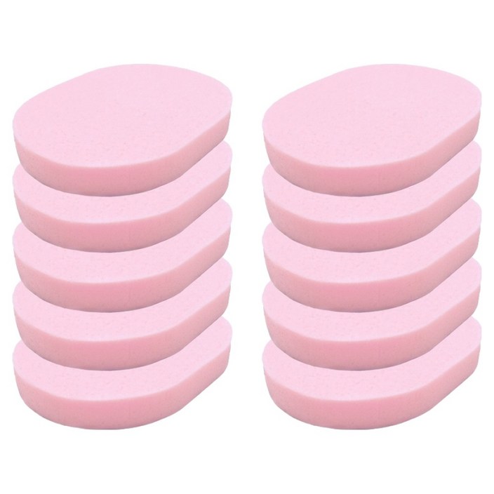 라벤토리 클렌징 해면 스펀지 15mm, 핑크, 10개