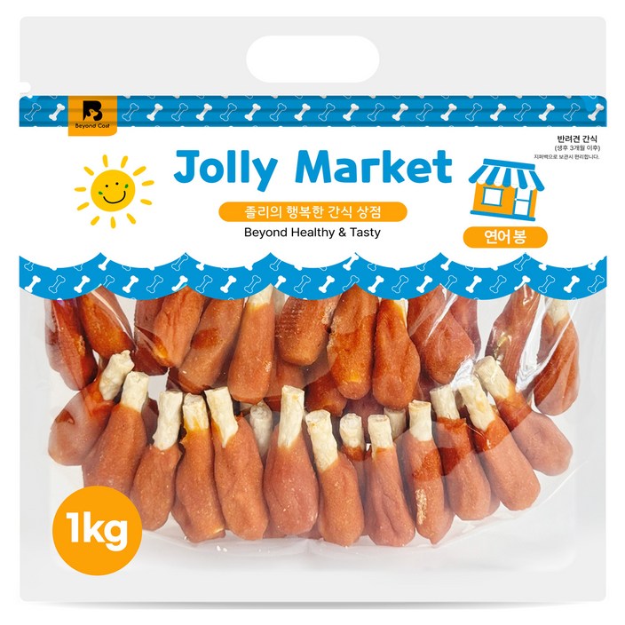 졸리마켓 강아지 연어봉 대용량 간식