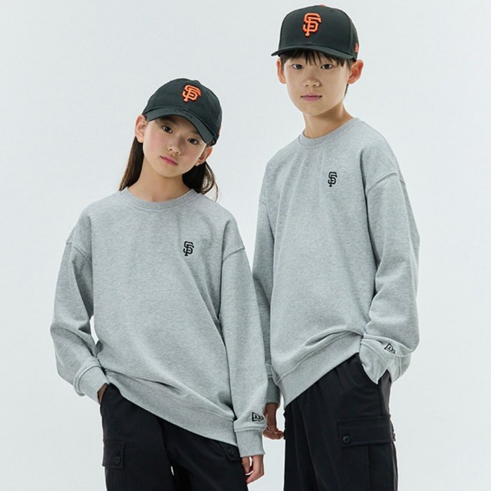 뉴에라 아동용 MLB 스몰 로고 맨투맨 뉴욕 양키스