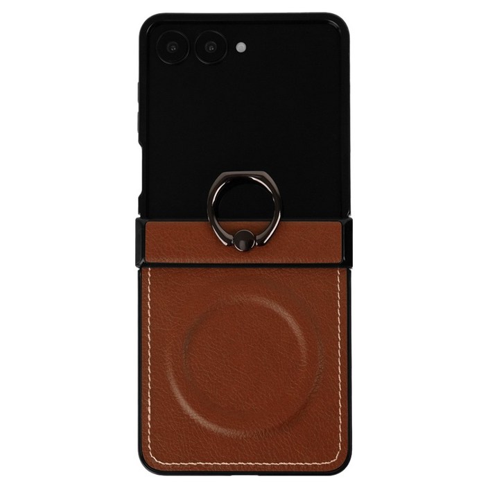 오플 스티치 맥세이프 핸드링 레더 휴대폰 케이스