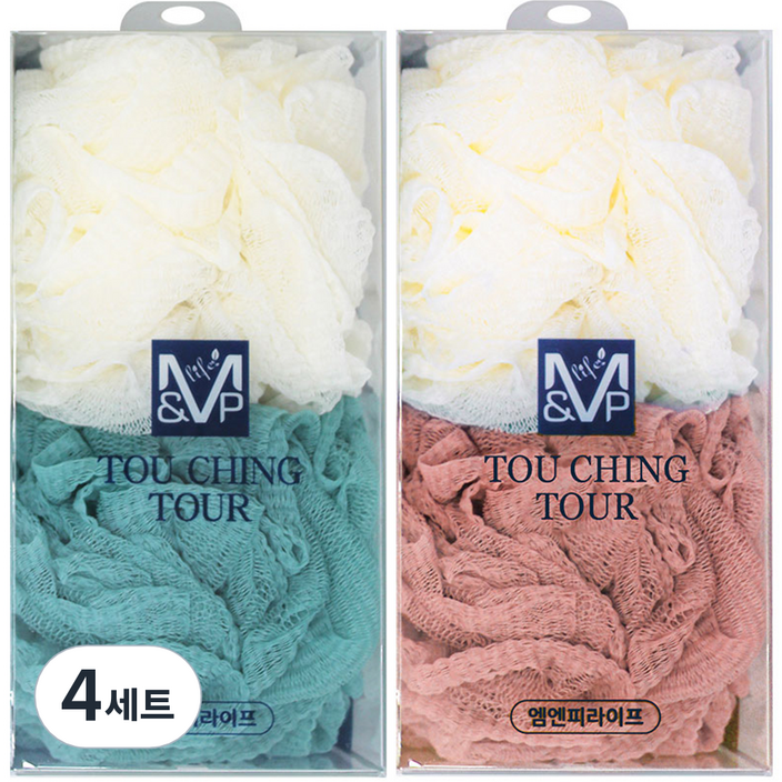 엠엔피라이프 고급형 샤워볼, 랜덤발송, 2개입, 4세트