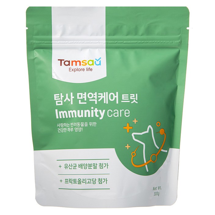 탐사 강아지 뉴트리션 트릿 면역케어 300g