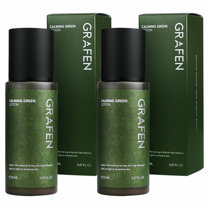 그라펜 카밍 그린 올인원 로션, 150ml, 2개 그라펜 카밍 그린 올인원 로션, 150ml, 2개