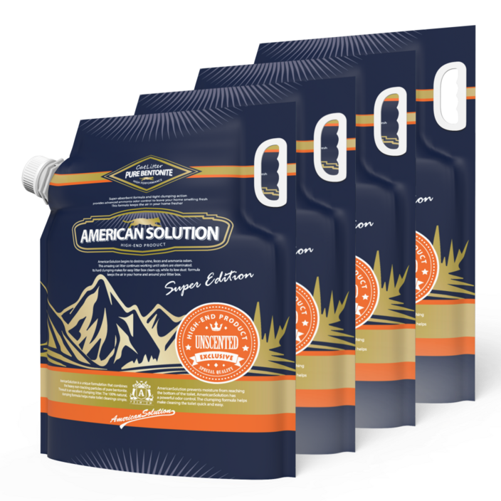 아메리칸솔루션 슈퍼에디션 언씬티드 고양이모래 9.07kg 총 4봉총 2박스 배송, 9.07kg, 4개, 언씬티드