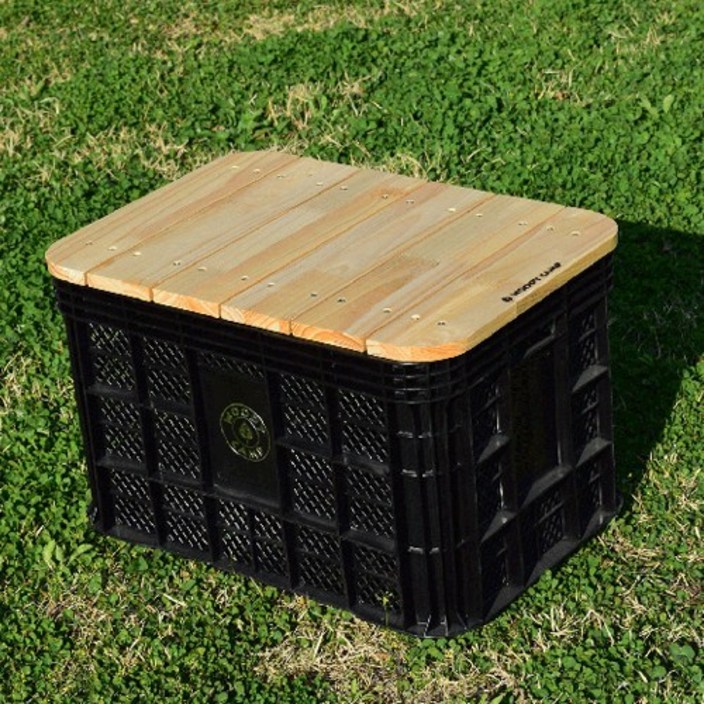 우디캠프 운반박스 원목상판T54 원목테이블