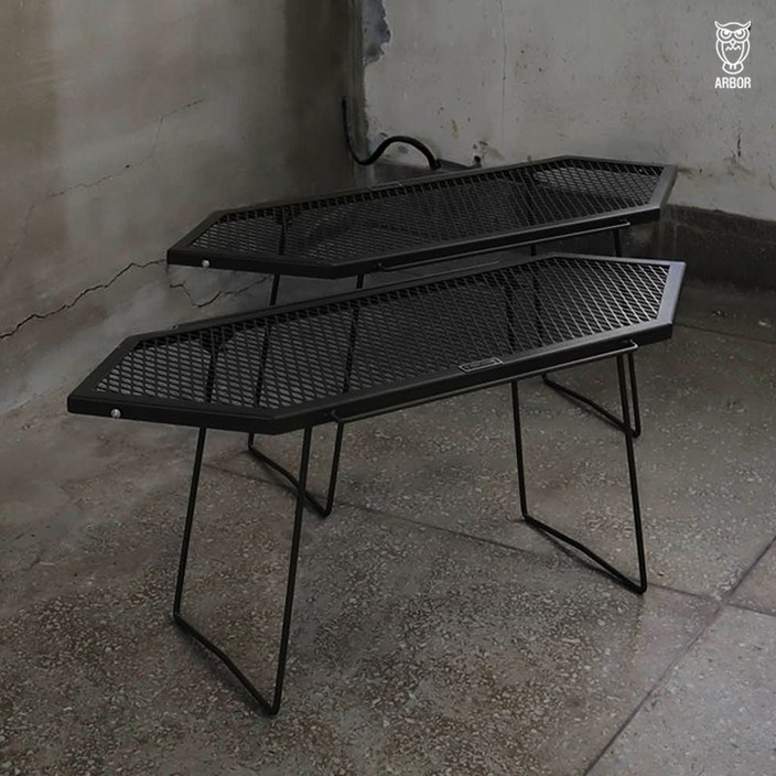 ARBOR 아버 캠핑 육각 헥사 그릴 메쉬 화로대 테이블 2P